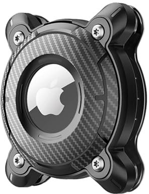 Sichy Supports AirTag - Collier pour Chien, Étui Étanche pour Apple AirTag, Porte Clé - Housse en TPU Antichoc et Anti-Rayures, Accessoire pour Air Tag (Noir)