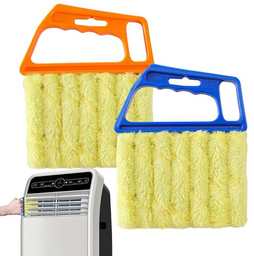 Venetian Blind Cleaner Tool,2 Pcs Blind Cleaners For Wooden Blinds,Blinds Duster with 7 Roller System,Blind Cleaner for Plastic Blinds or Wooden Blinds,Duster for Blinds Bedroom Office Window