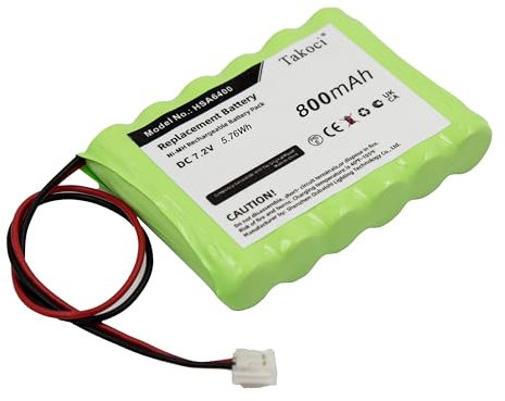 SCESMIA Replacement 60AAAH6BMJ Alarm System Battery Compatible with Ya-le Easy AI Easy EF Easy Fit HSA6400 Premium Alarm Control HSA6410 Panels ，Fits P/N 802306063H 7.2V 800mAh