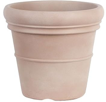siduytin Jardinière-Pot de Fleur en Terre Cuite Respirante, décoration de Jardin Ferme et Durable, Pot de Jardin en Plastique Pas Facile à déformer, brunissement, 22.8 * 15 * 20.6cm 320g
