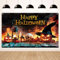 Koliphy Halloween Banner mit Brennender Kürbis - Deko für Party Hintergrund, Ideal für Veranda, Haus, Garten, Drinnen und Draußen