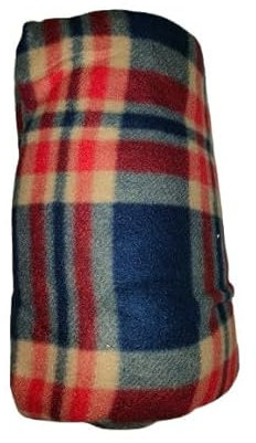 Corredocasa Plaid in Pile Extra Morbido e Soffice con Elegante Trama Scozzese - Leggero e Confortevole - Coperta Perfetta per Divano, Letto (Rosso/Blu, Matrimoniale 210x240)