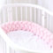 Homesally Bettschlange Geflochten, Bettschlange, Kantenschutz Bettumrandung Knotenkissen, Seitenschläferkissen, Bettschlange Baby, Zierkissen Stillkissen,A18,1.5M