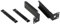 1U Rack Mount Bracket Kit Fit for Shure SLX4 SLXs SLXD4 Wireless Microphone Receivers, Metal Dual Rack Mount Kit, Black