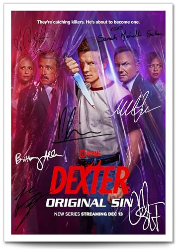 Dexter Cast Signed Autograph Signature A4 Poster Photo Print Photograph Artwork Wall Art Picture TV Show Series Season Memorabilia Gift Michael C Hall (Original Sin, A4 Print (Unframed))