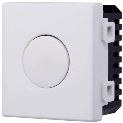 Moduli Bianchi, Compatibile Con Bticino Matix, interruttori, pulsanti, deviatori, dimmer, sensori, PIR, buzzer, Per Placche originali e compatibili (1x, interruttore touch)