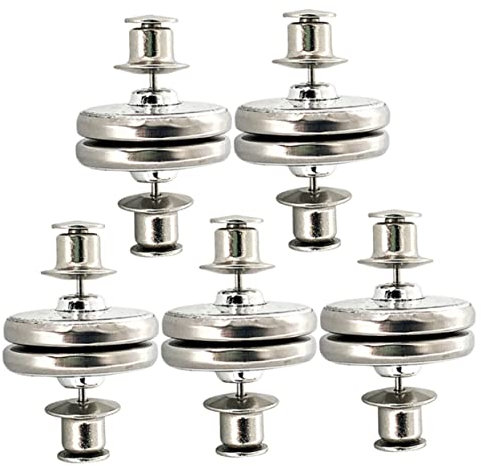 IMIKEYA 5 Paar Magnetische Vorhang Druckknöpfe Drahtspannung Gardinenstange Erweiterbare Halterung Verstellbare Schrank Aufhängestange Bohrer Extra Breite Vorhänge Duschvorhang