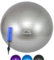 CampTeck U7290 Unisex Gymnastikball 65cm mit Handpumpe für Yoga, Fitness, Fitnessstudio, Pilates - Grau