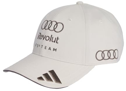 adidas Unisex Audi REVOLUT Formula ONE Team Baseball Cap, Chalk Pearl, S-M