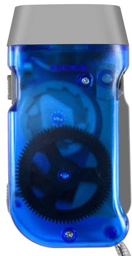 Kueohse 3 LED Dynamo Wind Up Taschenlampe Hand-betaetigende Kurbel Batterie Fackel