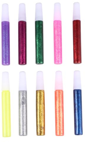 Uonlytech 5 Set Penne Glitterate Colorate Flicker per Attività Creative e Decorazioni Colori per Progetti Artistici e Te e Affidabili per Adulti
