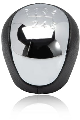Auto Schaltknaufabdeckung Für Hyundai Für I30 Für Ix35 Chrom 6 Geschwindigkeit Getriebe Stick Shift Schaltknauf Handball 10mm Gewinde Mit PU Leder