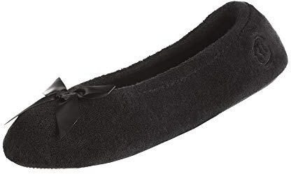 Isotoner Women's Indoor/Outdoor Classic Terry Ballerina Slippers With Non-slip SoleSlipper