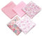 NaroFace Tissus Coton 50 x 50cm Couture Quilting Fabric Patchwork Vêtements Sewing Artisanat - 5pcs (Rose)