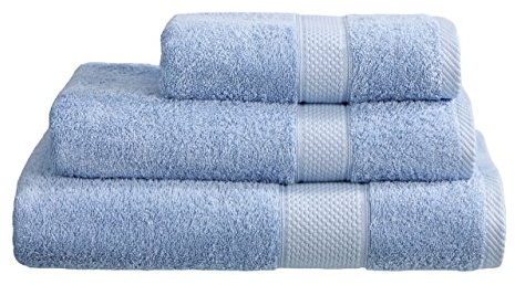 Snugglemore - Turkish Cotton Bath/Hand Towel/Bathroom Towels/Large Sheets/Pack of 2 (Sky Blue, Bath Sheet x 2)