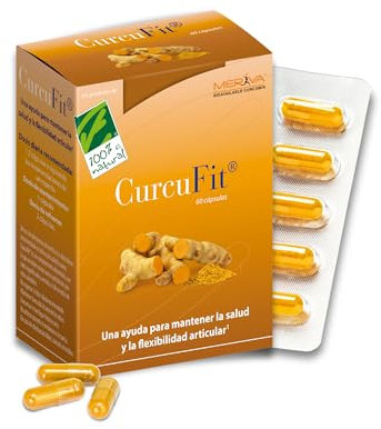 1000Miligramos Curcumina Meriva® Concentrada - Multiplica x30 la Absorción - Antiinflamatorio Natural - Hasta 2 Meses de Suministro - Cúrcuma en Cápsulas - Mejora la Salud Ósea y Articular