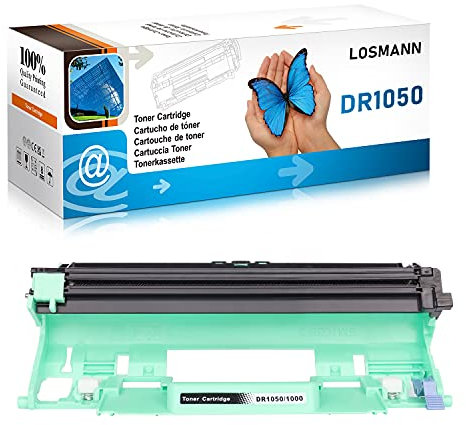LOSMANN 1x Schwarz Kompatibel Trommel Einheit Ersatz für Brother DR1050 für Brother DCP-1510 E 1512 A 1601 1610 W 1612 1616 NW,HL-1110 R Series 1112 1201 1210 1211 1212,MFC-1810 E,1815,1910 W,1911 NW