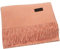 PB-SOAR Unisex XXL Einfarbiger Schal für Winter, Schals Winterschal Damenschal Halstuch Umschlagtuch Pashmina Stola mit Fransen (Lachs)