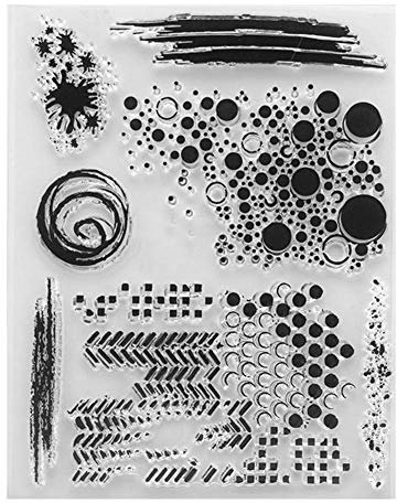 Fliyeong S0T8 Circle dot stamp sticker, Acrylic