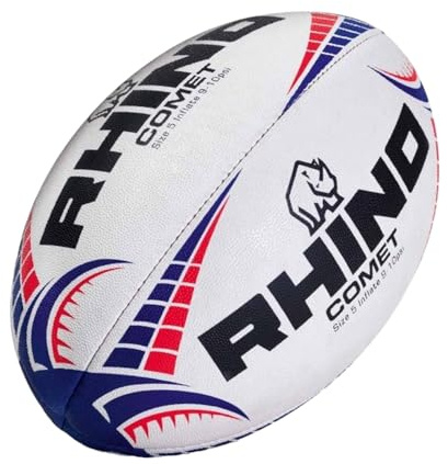 Rhino Comet Rugbyball Match S4, Weiß