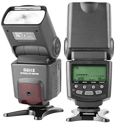 Meike MK430 TTL-Blitz Speedlite Kompatibel mit Nikon D7100 D5300 D5200 D3500 D3100 D600 D800 D3200 D90 D80 D300 D7500 D780 usw
