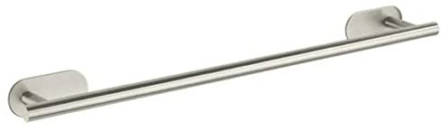 WENKO Turbo-Loc® Badetuchstange Orea Matt, Befestigen ohne Bohren, extra Lange Handtuchstange mit viel Platz für Badetuch oder Handtücher, aus hochwertigem, rostfreiem Edelstahl matt, 60 x 4,5 x 7 cm
