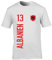 FanShirts4u Herren Fan-Shirt Jersey Trikot - ALBANIEN/Albania/SHQIPËRISË - T-Shirt inkl. Druck Wunschname & Nummer WM EM (L, ALBANIEN/weiß)