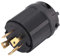 VBESTLIFE Enchufe de Bloqueo de Giro de EE. UU., NEMA L14-30P 30A 125V-250V Conector de Enchufe eléctrico de Bloqueo de Giro de 3 Polos y 4 Cables