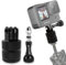 MiPremium Tripod Adapter Mount Kit for GoPro Hero 11 10 9 8 7 6 5 4 3 Back Silver Session & Other Action Cameras. 1/4 inch Aluminium Mounting Accessories with 360 Degree Swivel & Pivot Arm Connector