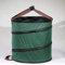 50Cm Faltbare Mülltonne Garten Müllsack Camping Mülleimer Blatt Gartensack Wäschekorb Big Box Tasche für den Pool (Farbe: Grün, Größe: 23 Gallonen)