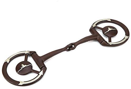 Pferdering-Trense Horse Chew Edelstahl-Bit Horse Chew Antikes Western-Bit mit Gs-Besatz Mund mit Kupfer-Inlay