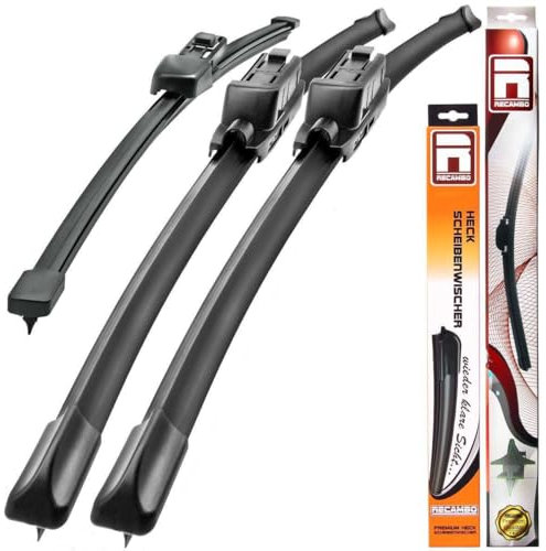 Recambo SCHEIBENWISCHER VORNE + HINTEN kompatibel für VW T-Cross | Typ C1 | BJ ab 2018> (3er Set: 600mm / 450mm / 275mm)