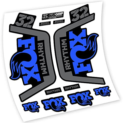 Aufkleber aus Vinyl, selbstklebend, Fox 32 Rhythm 2019, Gabel (Medium Blue)