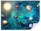 Tapeko Papier Peint Chambre Enfant 260x180 cm 3D Effet Espace Planètes Galaxie Système Solaire Voie Lactée pour Garçon Fille Papier Peint intissé plus u09074#10
