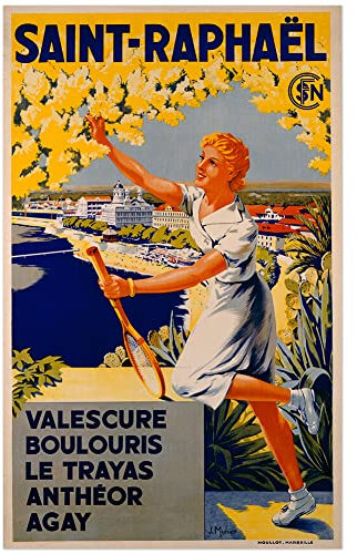 JUNIWORDS Poster, J. Munier, Saint-Raphael, SNCF-Poster von J. Munier, 60 x 36 cm (3001771)