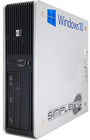 HP Desktop Computer DC7900 SFF 2.80GHz Windows 10 | 8GB RAM SSD 240GB | Interfaccia Seriale RS232, VGA, DisplayPort, DVD-ROM PC Fisso (Ricondizionato)