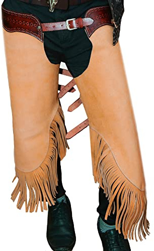 Hulara Pelle scamosciata Western Cowboy Chaps per uomo/donna Chaps caccia protezioni Chaps con giogo set