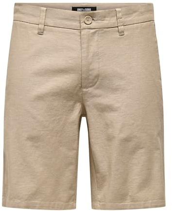Only & Sons Male Chino Shorts ONSMARK Normal geschnitten Leinen Shorts | Chino shorts