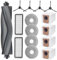 Zubehör für Dreame L20 Ultra / L20 Ultra Complete / L30 Ultra Complete Roboter Ersatzteile, 1 Hauptbürste, 4 Staubbeutel, 4 Wischtücher, 2 HEPA-Filter, 4 Seitenbürsten