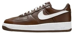 Nike Air Force 1 Low Retro Qs Herrenschuhe, Größe 45, Schokoladenbraun/Weiß, 45 EU