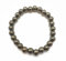 Sylph Gems AAA Qualität Natürlicher Pyrit glatte runde Form 8mm Perlen Edelstein Chakra Heilung Stretch Armband | 8mm Perlen Pyrit Armband | Handgefertigtes Armband Charm Armband Yoga Armband