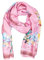 QUEEN HELENA Schal mit Seideneffekt, leicht, weich, mit elegantem Muster, für Damen SC024, Rosa, Einheitsgröße