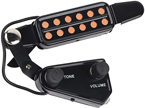 Micro Guitare Acoustique, Micro Guitare 12 Trous, Micro Convertisseur électrique pour Guitare Classique 12 Cordes, Accessoires Guitare Acoustique