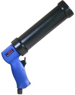 AIROUTIL - PC3631 - Pistolet Silicone Pneumatique 310 ml - Livré Avec Un Raccord Pneumatique 1/4 - Pour Cartouche De Colle, Mastic, Silicone - Manche Ergonomique - Bleu