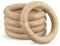 Netuno 5 Stück Holzringe Makramee 5 cm Naturholzringe zum Basteln Dekoration Ringe DIY-Holz Makramee Schmuck Traumfänger Dekor Macrame Natur-Holz Bastelring Boho Home Decor