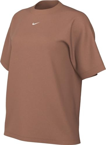 Nike Damen Essential Lbr Sportswear T-Shirt, Terra Blush/White, XS