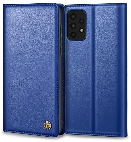 Handyhülle für Samsung Galaxy A52/A52S 4G/5G Hülle, Premium Lederhülle Schutzhülle für Samsung A52 Hülle Wallet Kartenfach Standfunktion Flip Case für Galaxy A52S 5g Klappbar, Royalblau