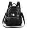 FUNSEED Mini Bowknot Rucksack für Frauen, kleine niedliche Pu Leder Umhängetaschen für Damen Casual Lightweight Fashion Daypack Geldbörse (Schwarz)