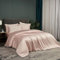 Luowei Mädchen Bettwäsche 135 x 200 cm Ästhetik Langlebig Komfort Rosa Bettwäsche Set aus Bambusfaser Polyester Kühlung Seidig Anti-Schwitzen mit Reißverschluss und 1 Kissenbezug 80x80cm