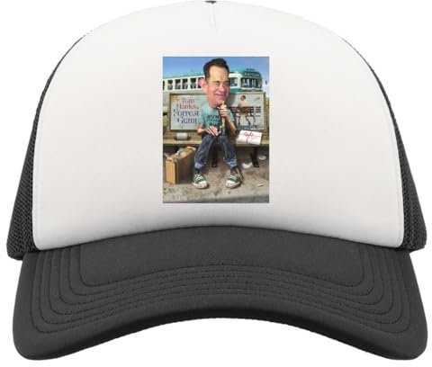 KarolioZonas Lustiges Filmposter, Halb-Mesh-Trucker-Kappe, Baseballmütze, Snapback, Schwarz, Schwarz , Einheitsgröße